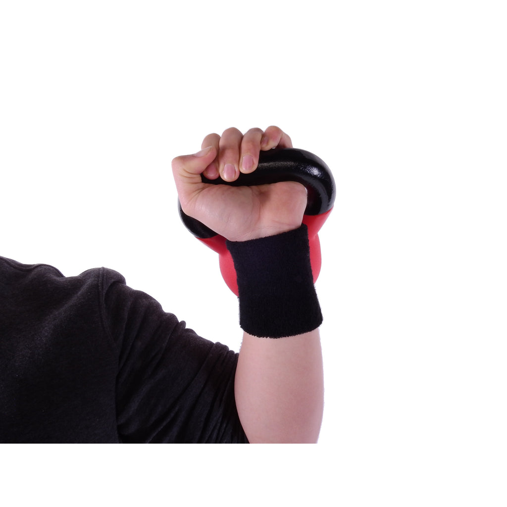 Hikinauha rannetuet salille kahvakuulatreeneihin, Musta, Puuvilla