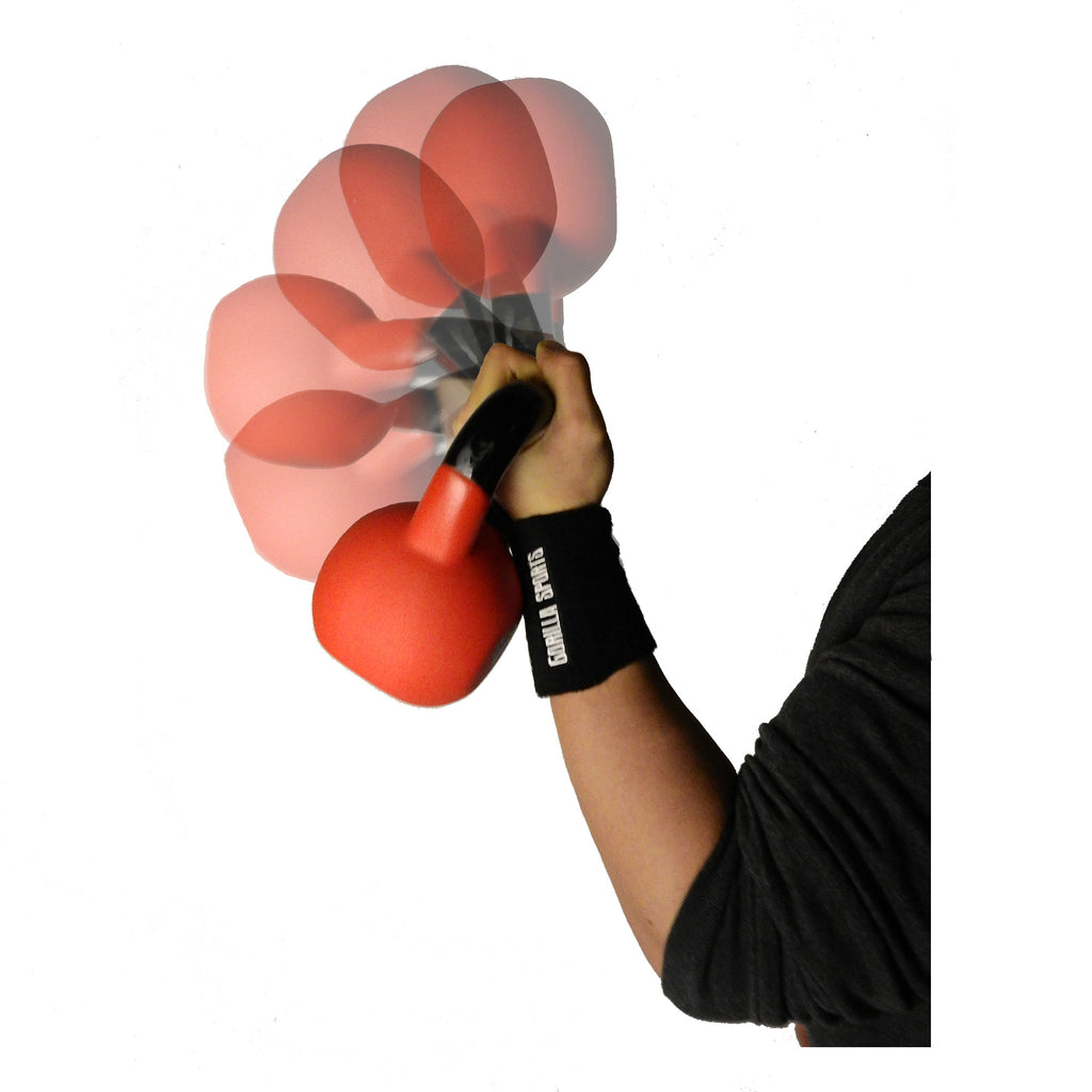 Hikinauha rannetuet salille kahvakuulatreeneihin, Musta, Puuvilla