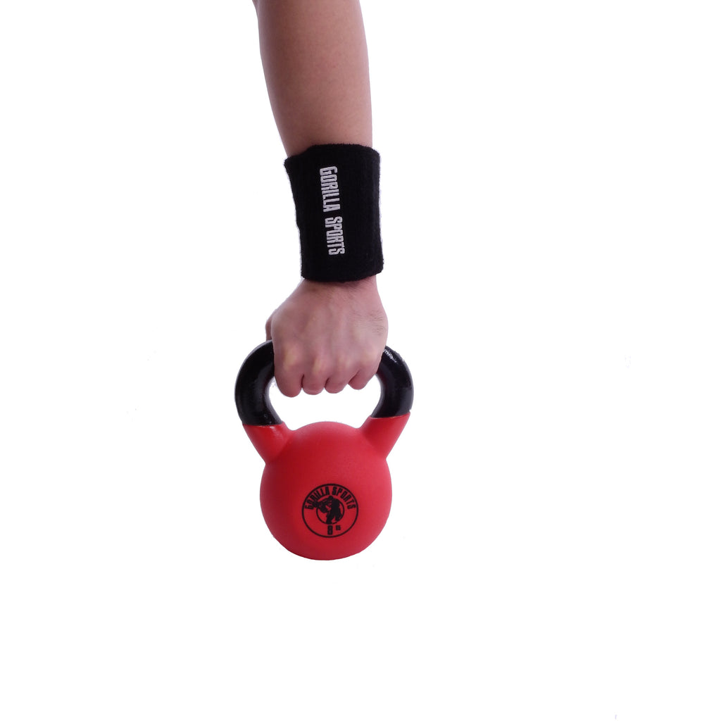 Hikinauha rannetuet salille kahvakuulatreeneihin, Musta, Puuvilla