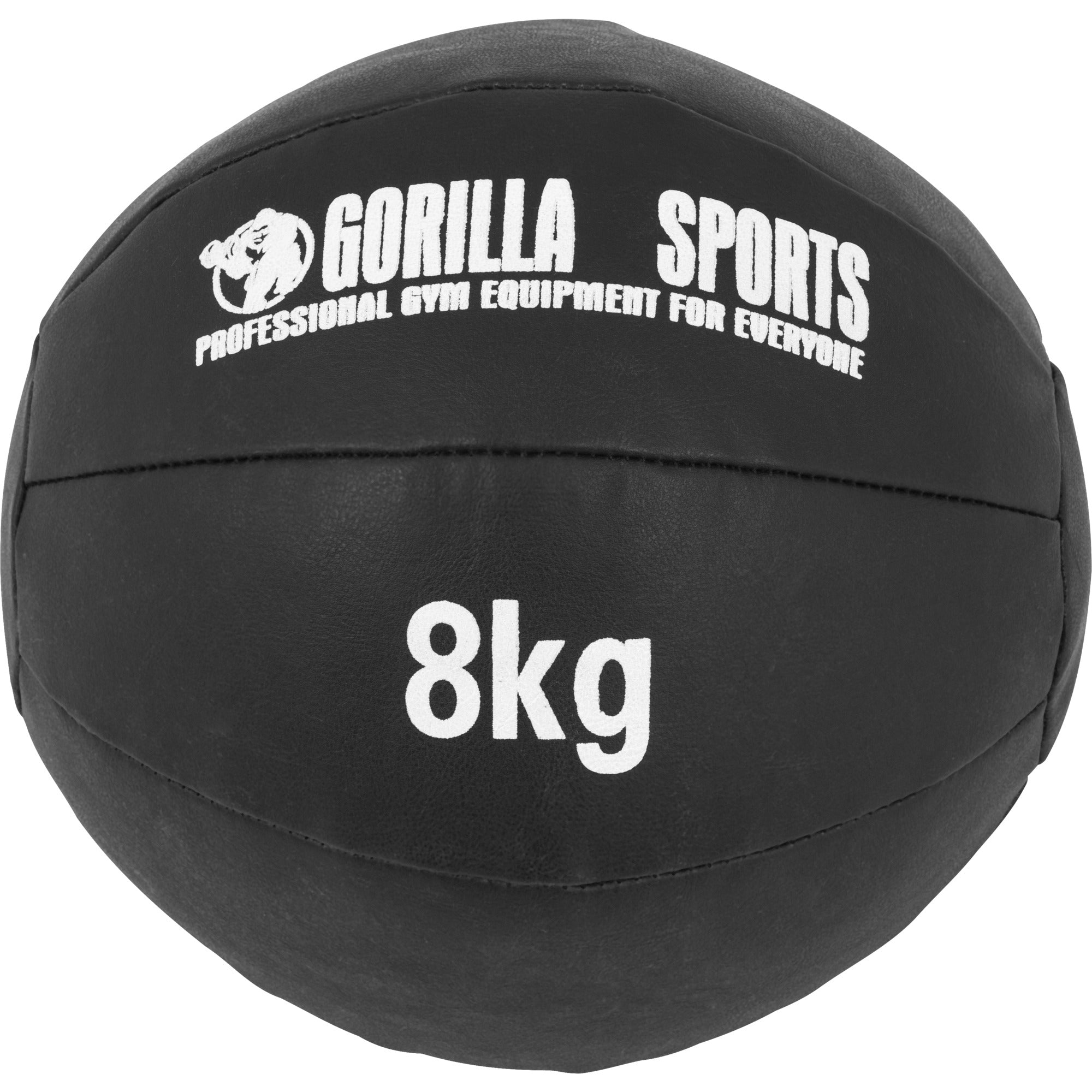 Wall Ball Kuntopallosetti 55 kg, Musta keinonahka, 1 - 10 kg