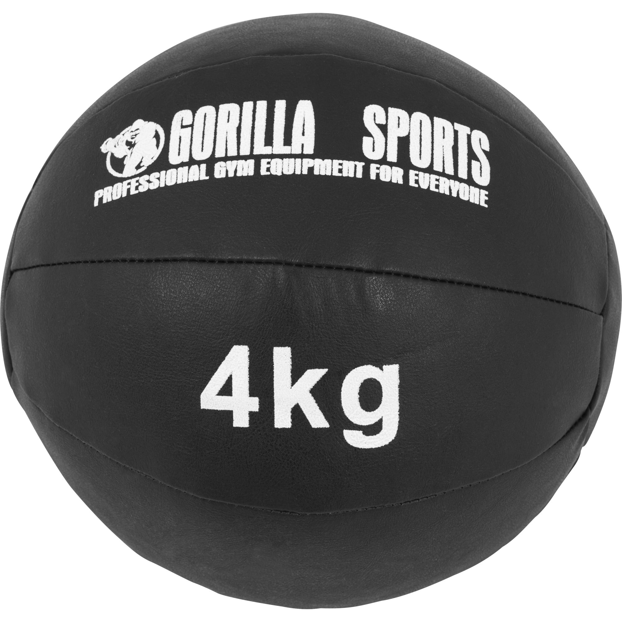 Wall Ball Kuntopallosetti 55 kg, Musta keinonahka, 1 - 10 kg