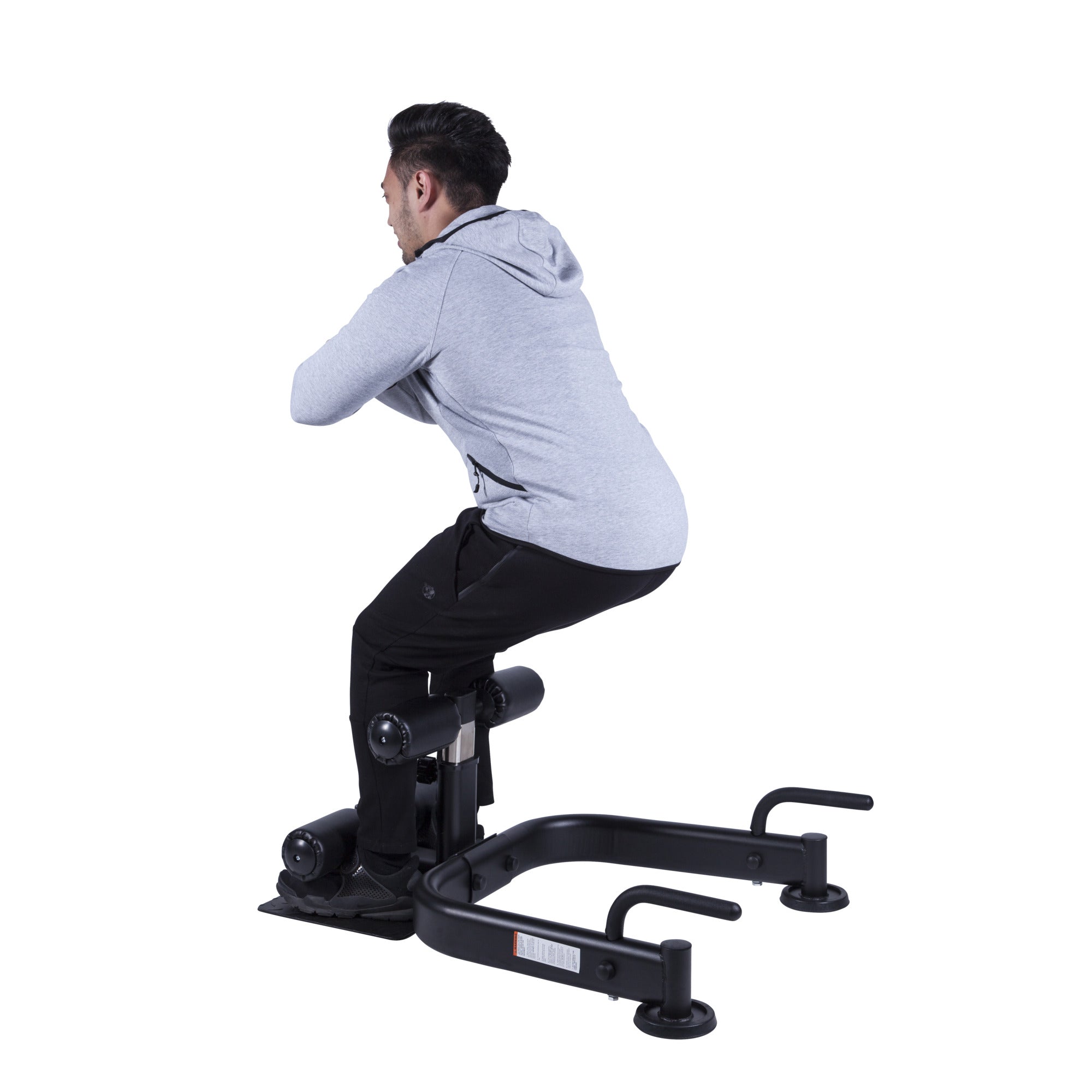 PRO Sissy Squat Penkki / Kyykkypenkki Punnerruskahvoilla Säädettävä 103,5x83x36-52cm