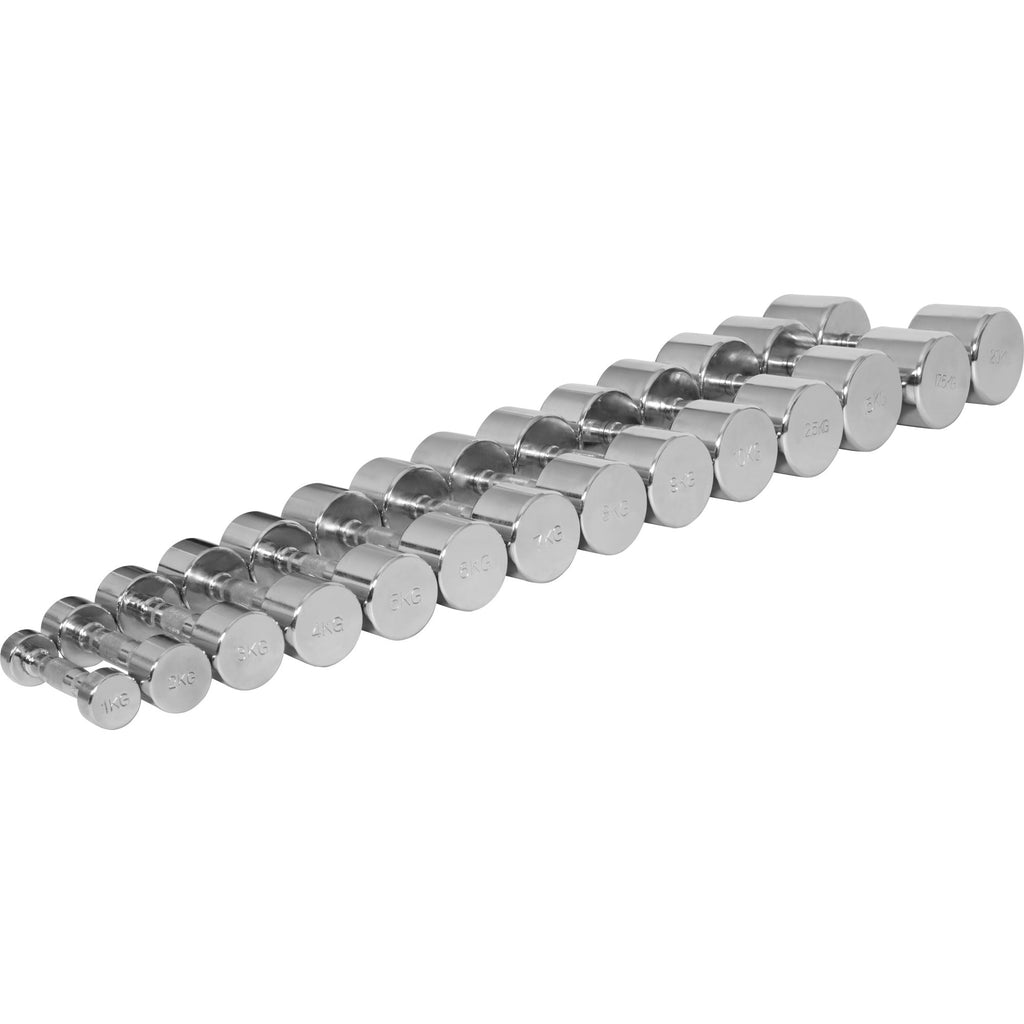 OUTLET - Kromattu kiinteä käsipaino - 2 x 2kg