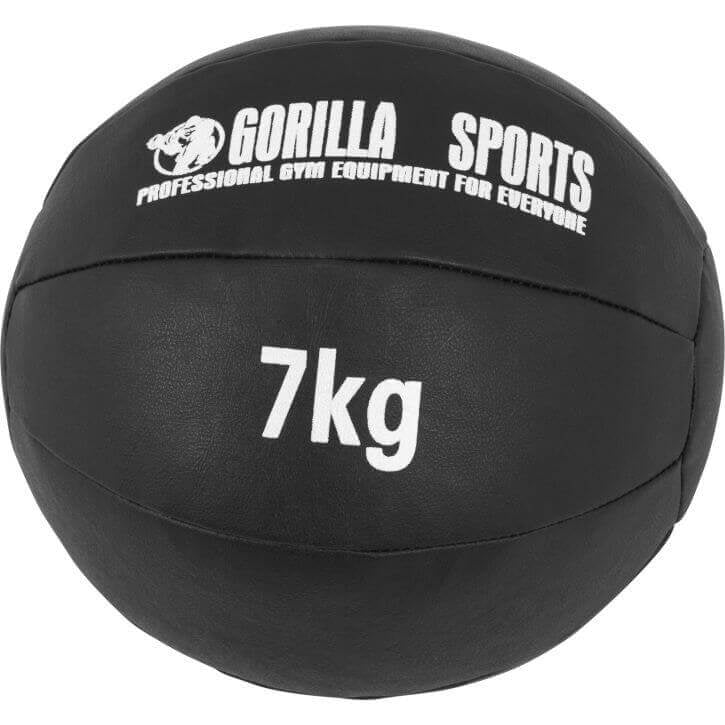 Wall Ball Kuntopallot 1 kg - 10kg, Musta PU