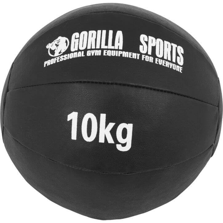 Wall Ball Kuntopallot 1 kg - 10kg, Musta PU