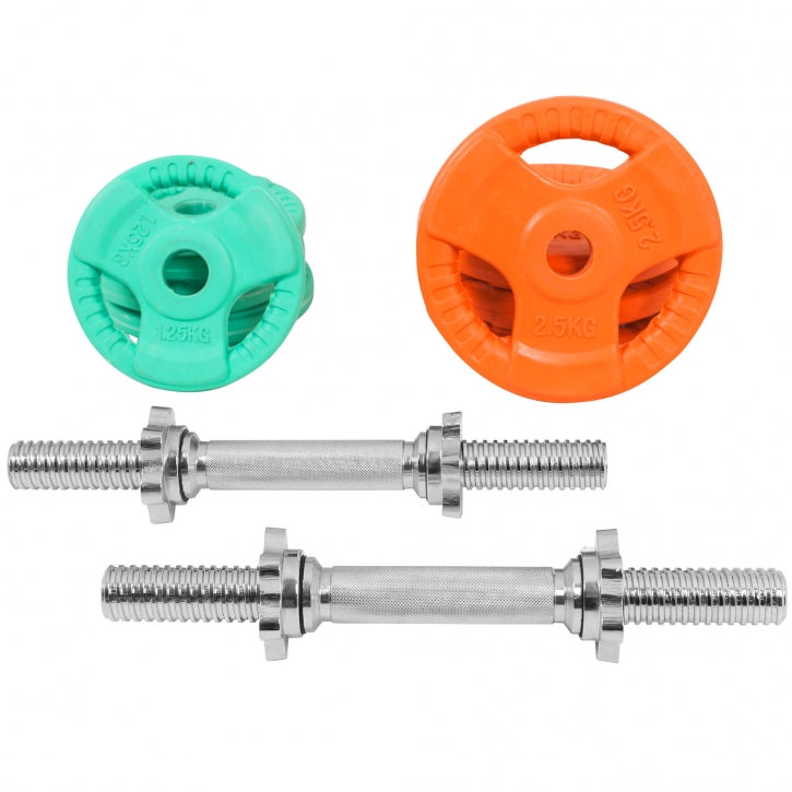 Olympia Säädettävät Käsipainot 20kg Kierrelukoilla 35cm, Ø 30/31mm 2kpl