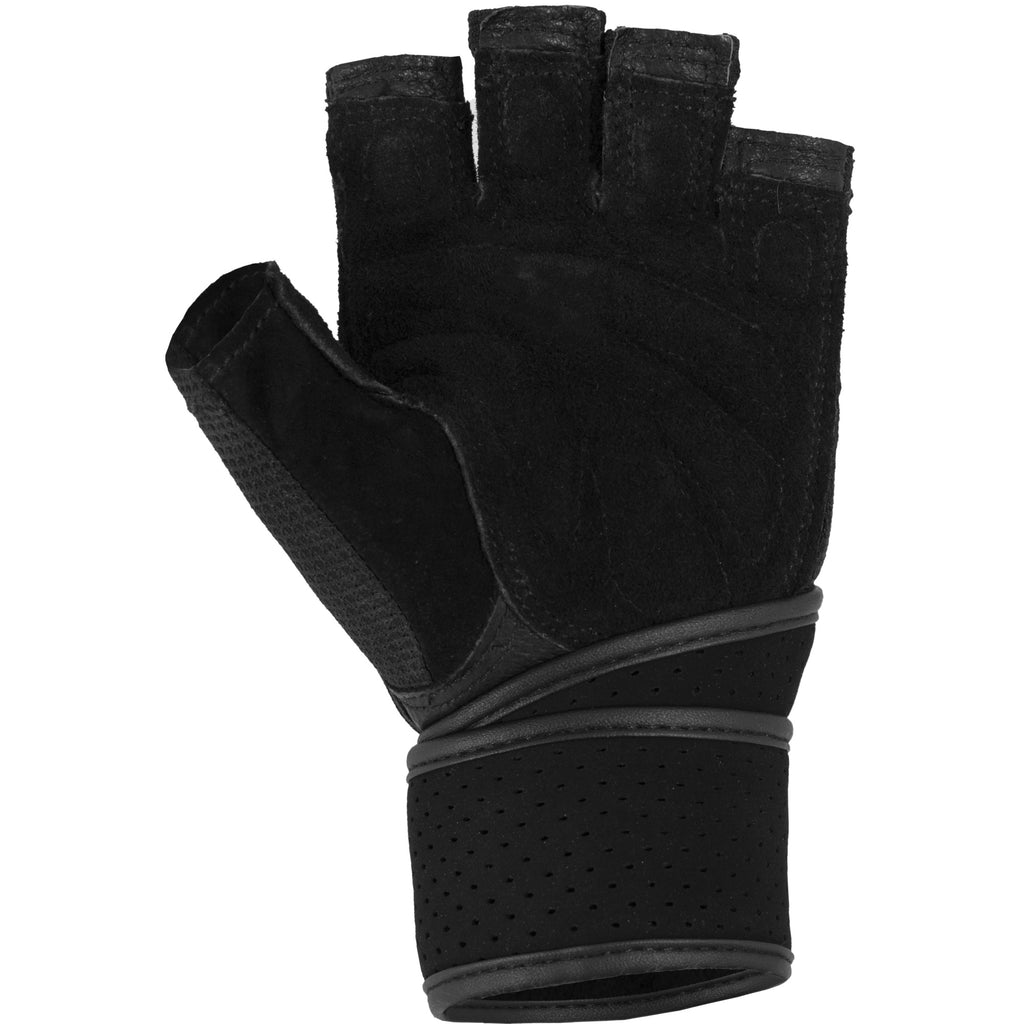 Treenihanskat / Salihanskat Säädettävällä Rannetuella, S-XL Musta/Punainen