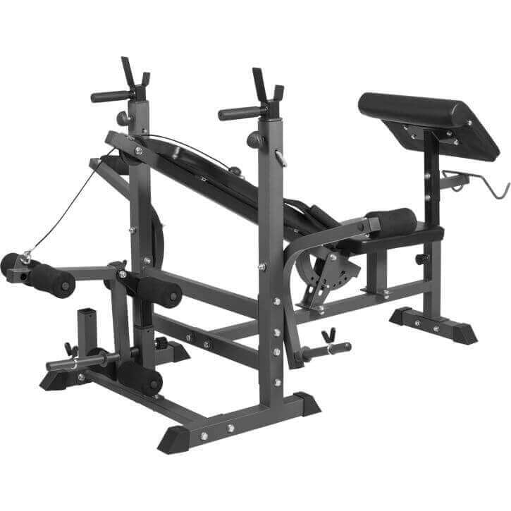 E-Sarja Säädettävä Monitoimipenkki / Painonnostopenkki 165x139x128cm Max. 280kg