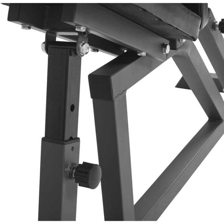 E-Sarja Säädettävä Vinopenkki / Treenipenkki 120x53,5x45-115cm Max. 200kg Musta