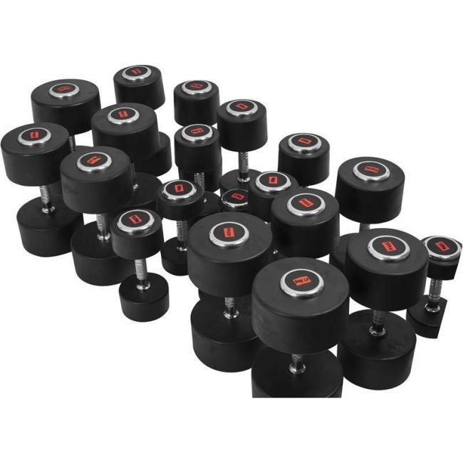 Kiinteä Kuminen Käsipaino 2,5 - 50kg Valurauta