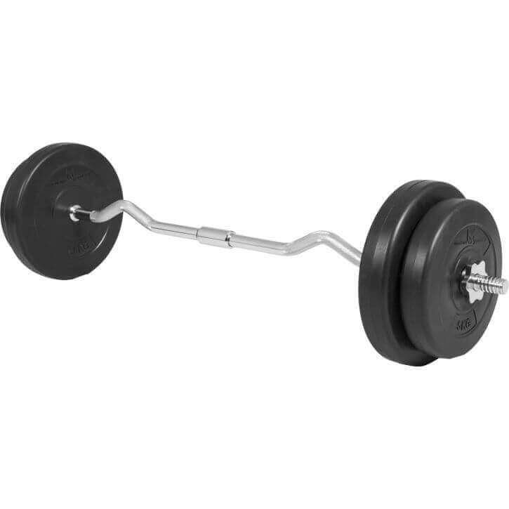 Levytankosetti 30 kg (Ø 30 mm) – EZ-kulmatanko 120 cm, purettava, vinyyliset levypainot