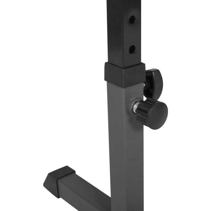 E-Sarja Korkeussäädettävä Tasapenkki 112x26x44-56cm Max. 200kg Musta