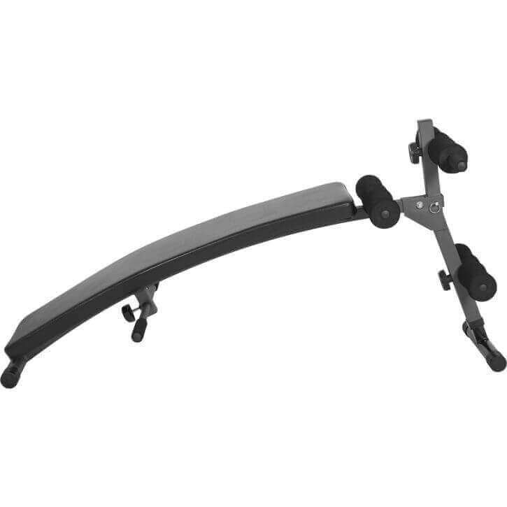 E-Sarja Säädettävä Vatsalauta / Vatsalihaspenkki 121x31x48cm Musta