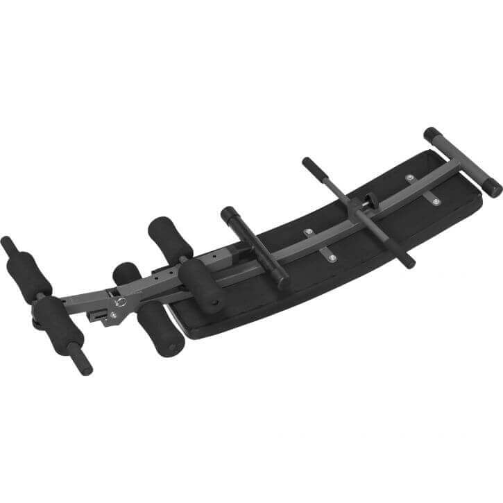 E-Sarja Säädettävä Vatsalauta / Vatsalihaspenkki 121x31x48cm Musta