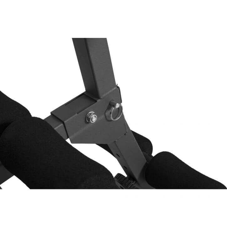 E-Sarja Säädettävä Vatsalauta / Vatsalihaspenkki 121x31x48cm Musta