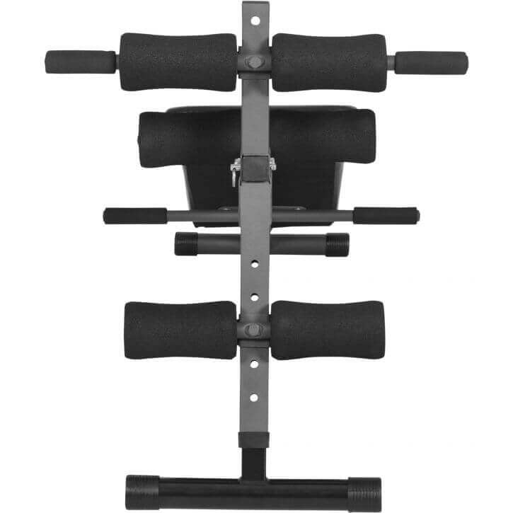 E-Sarja Säädettävä Vatsalauta / Vatsalihaspenkki 121x31x48cm Musta