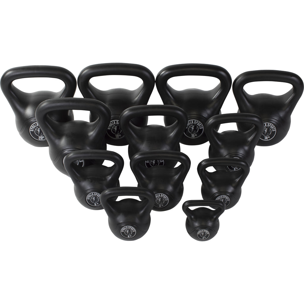 Vinyyli Kahvakuulat 2 kg - 20 kg, Musta, Sementtitäyte