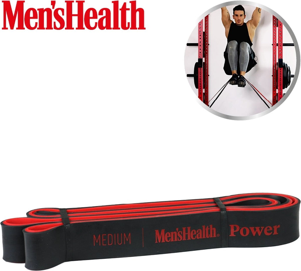 Men's Health POWER vastuskuminauha, musta/punainen