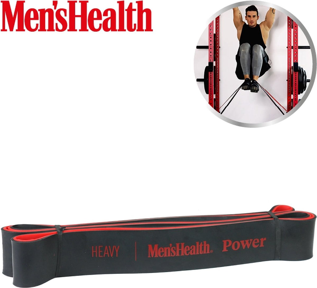 Men's Health POWER vastuskuminauha, musta/punainen