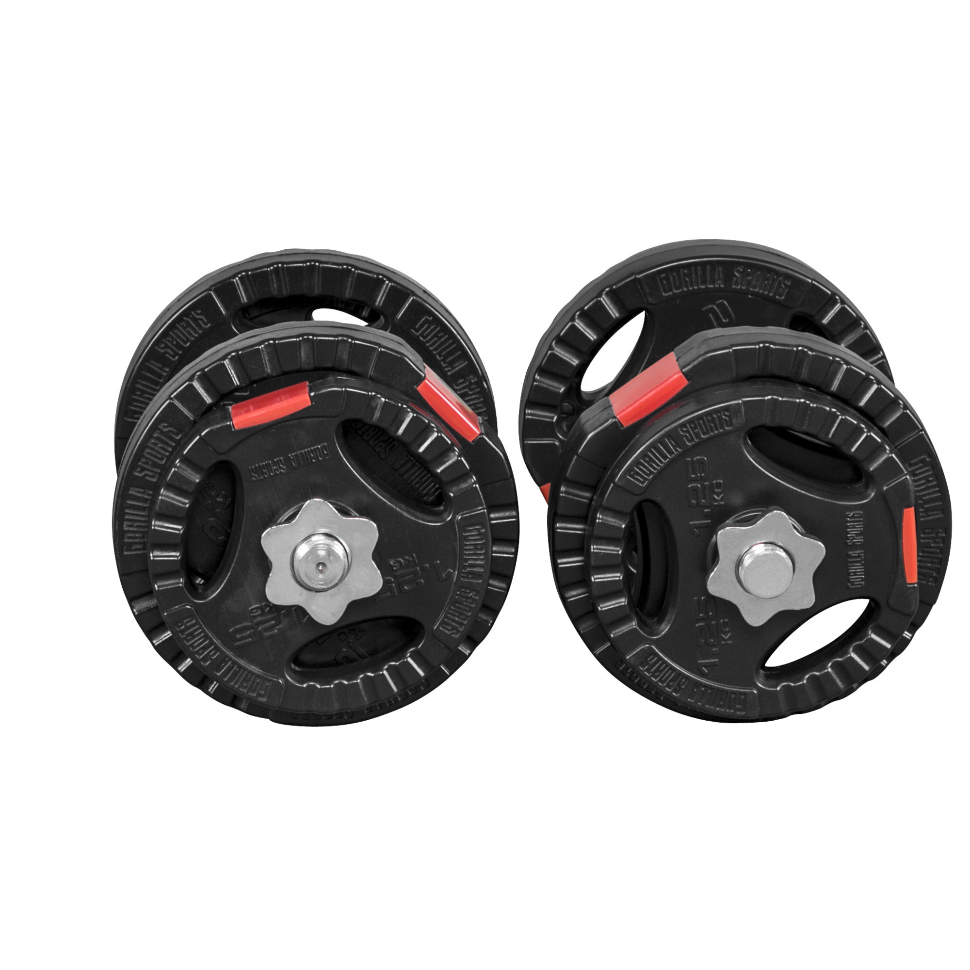 Vinyyli Tri Grip Käsipainosetti 20kg Kierrelukoilla 35cm, Ø 30/31mm 2kpl