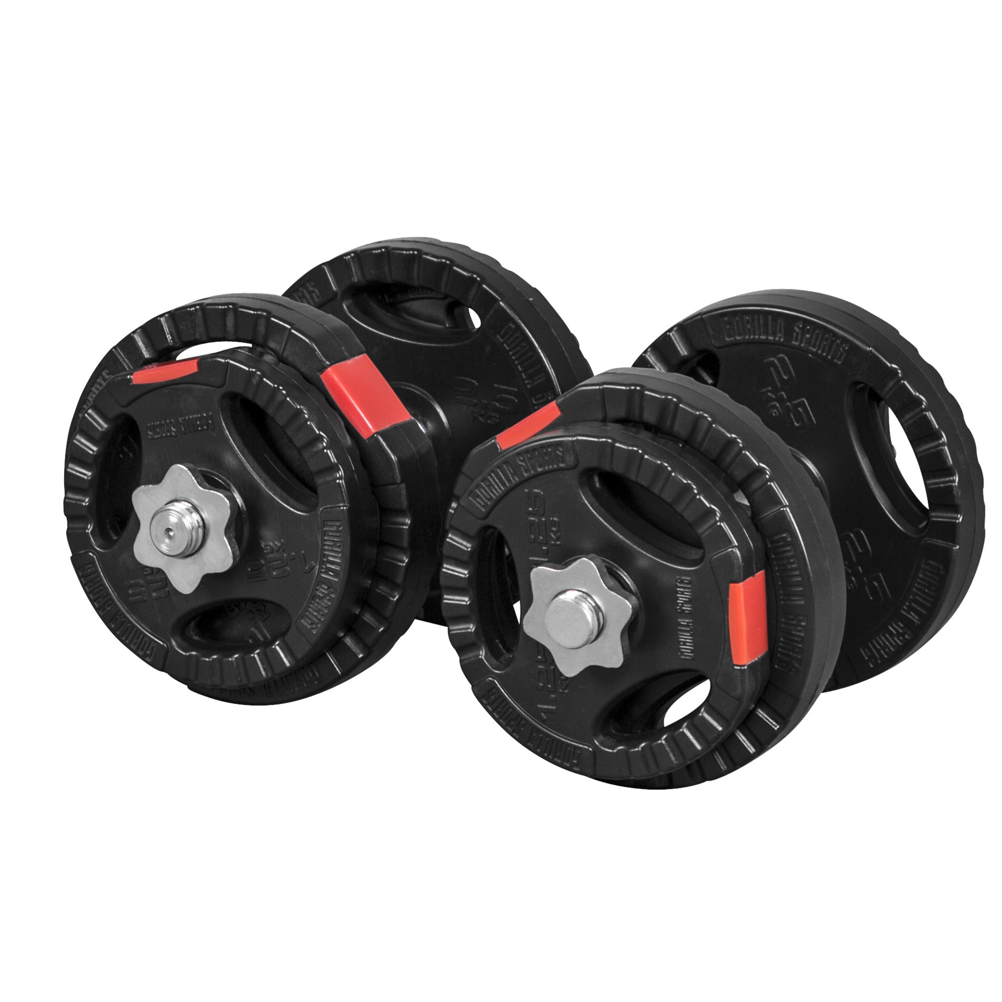 Vinyyli Tri Grip Käsipainosetti 20kg Kierrelukoilla 35cm, Ø 30/31mm 2kpl