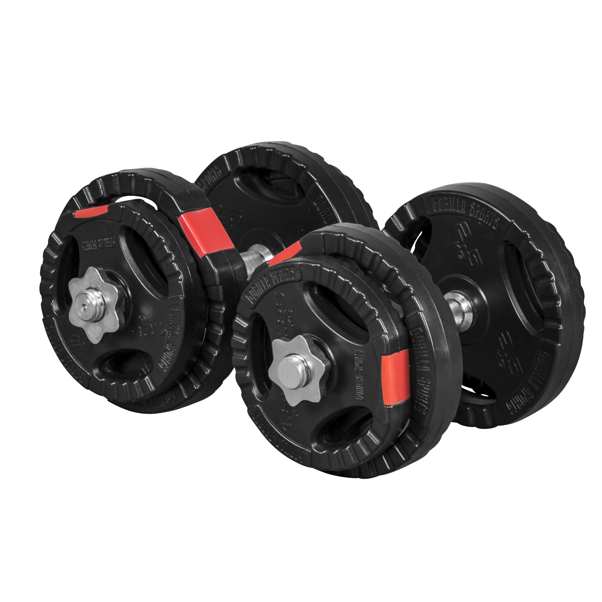 Vinyyli Tri Grip Käsipainosetti 20kg Kierrelukoilla 35cm, Ø 30/31mm 2kpl