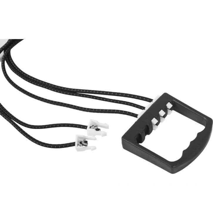 Säädettävä Vastuskuminauha Kahvoilla 63cm, Vastus 10-50kg Musta