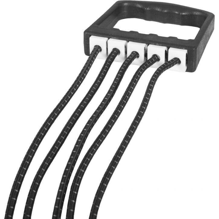 Säädettävä Vastuskuminauha Kahvoilla 63cm, Vastus 10-50kg Musta