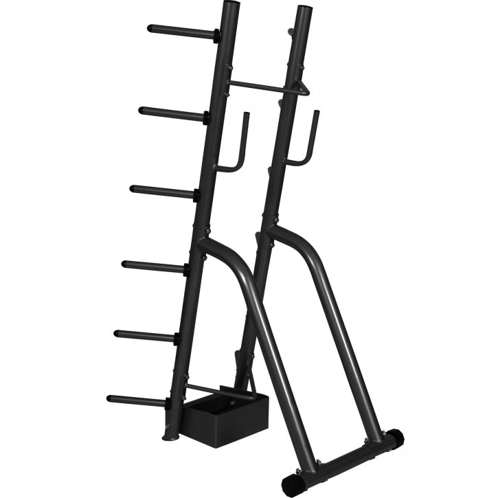 Levypaino- ja Tankoteline, Monipuolinen, Ø 30mm, 300kg, Musta