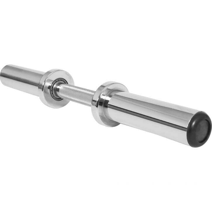 Käsipainotanko Jousilukoilla 50mm Levypainoille 51cm, 5kg Kromi