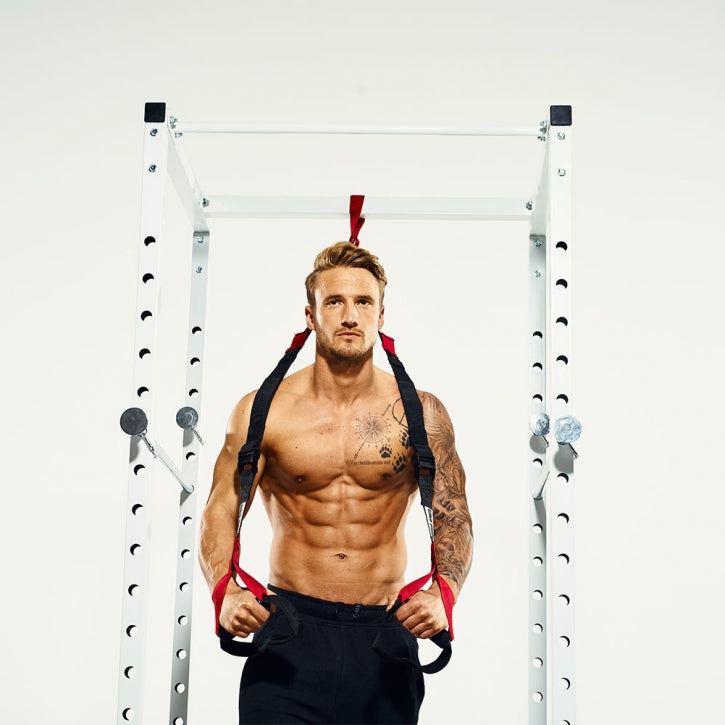 Kyykkyhäkki / Power Rack Valkoinen – Turvaraudat, Leuanvetotanko, 200 kg