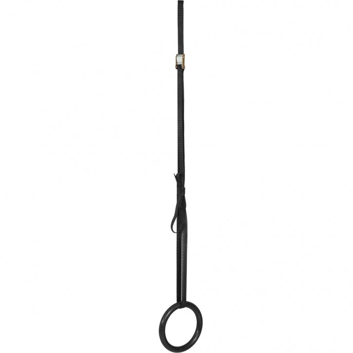 Mustat Voimistelurenkaat Ø 23cm, 450cm, Max. 200kg Puu/Nailon