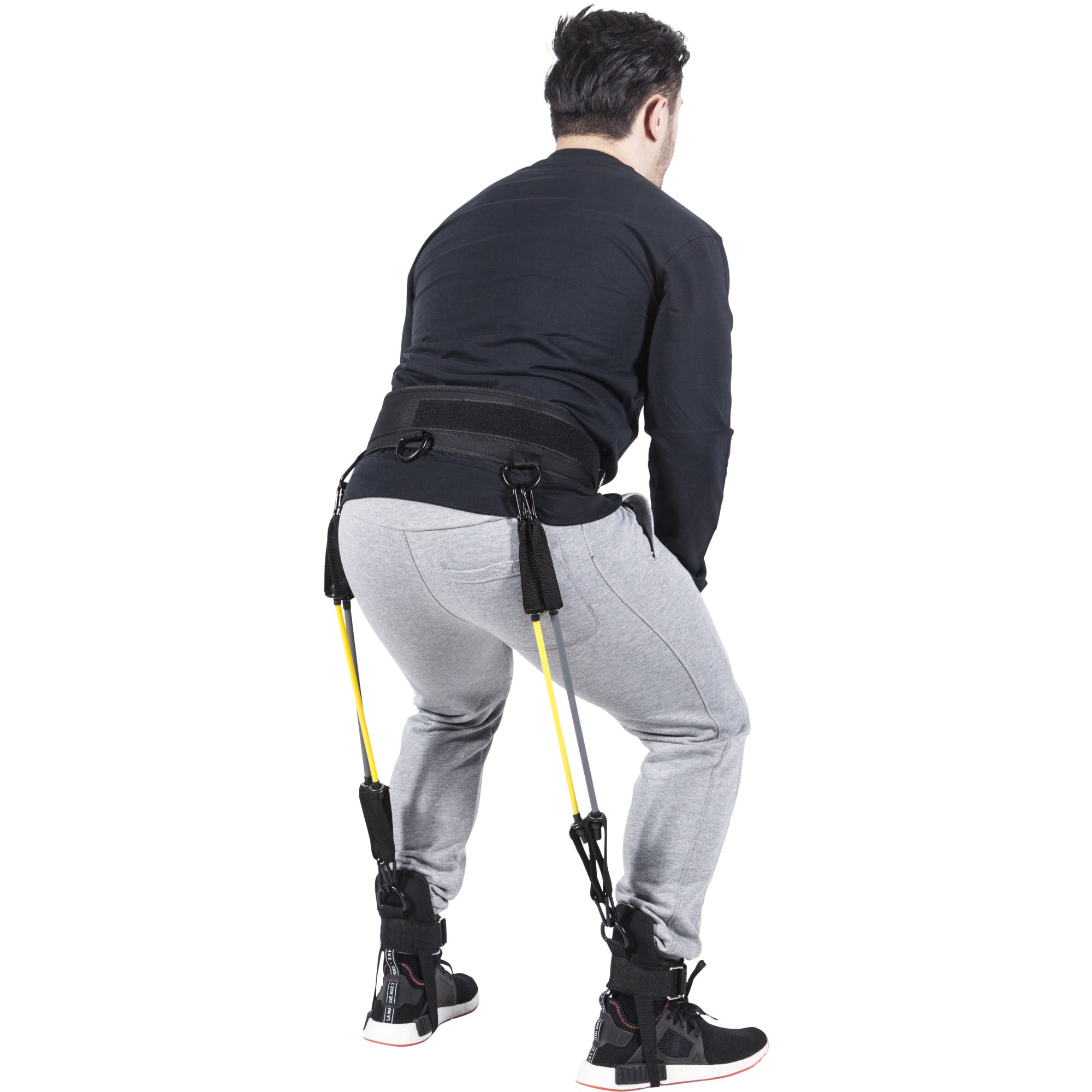 Ponnistusharjoitteluväline 2 Eri Vastuksella, Musta