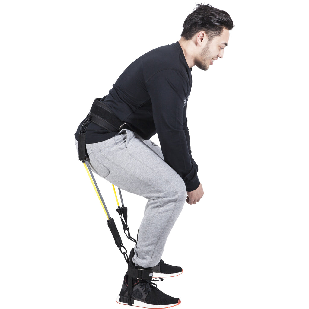 Ponnistusharjoitteluväline 2 Eri Vastuksella, Musta