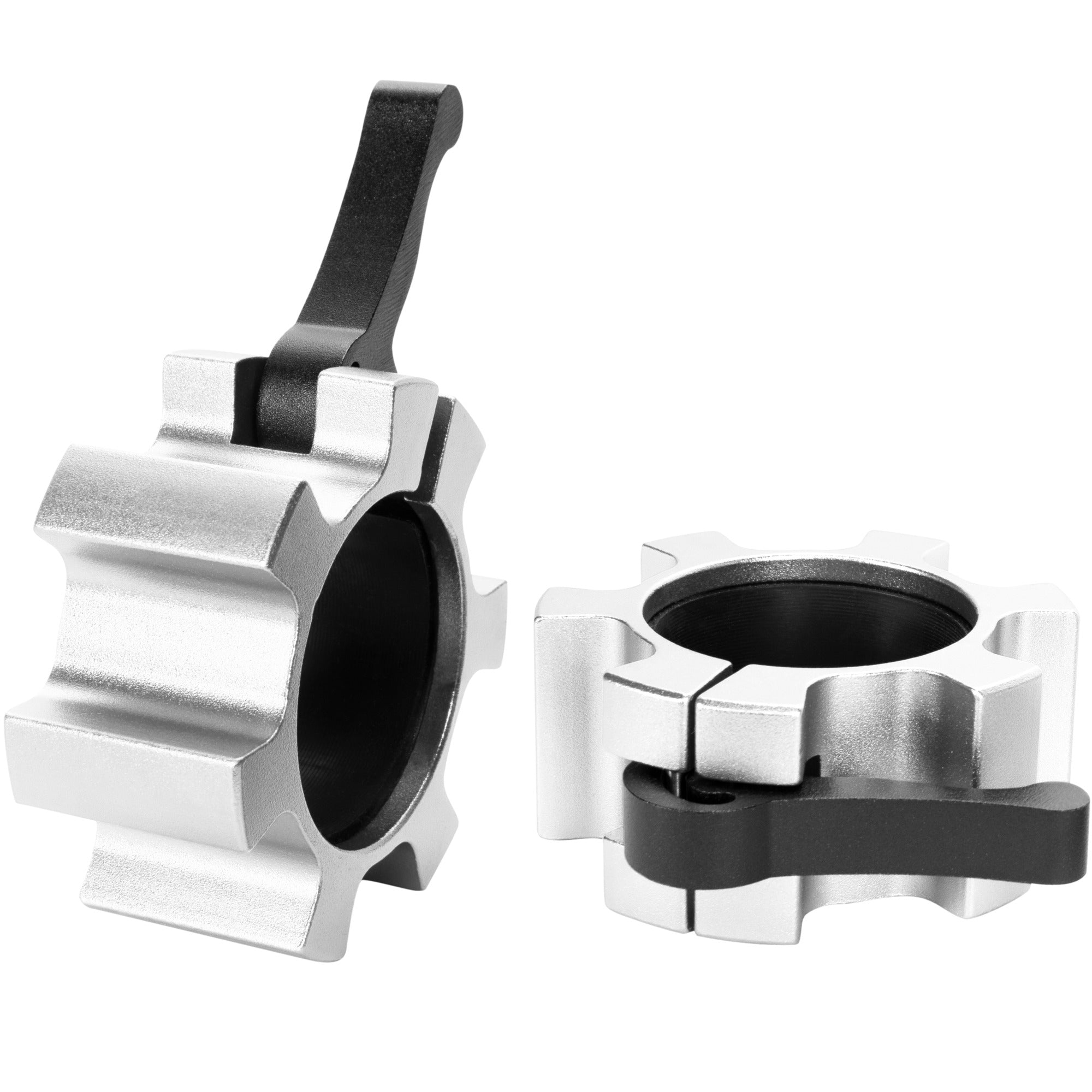 Pikalukot Ø 50/51mm Levytangoille Kumipinnoitteella Alumiini, 5 Eri Väriä 2kpl