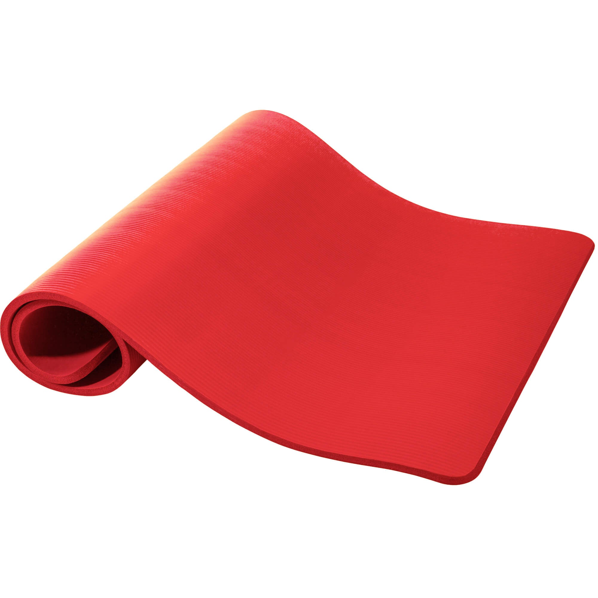 Jumppamatto Kantohihnalla, Punainen, 190x100x1,5cm