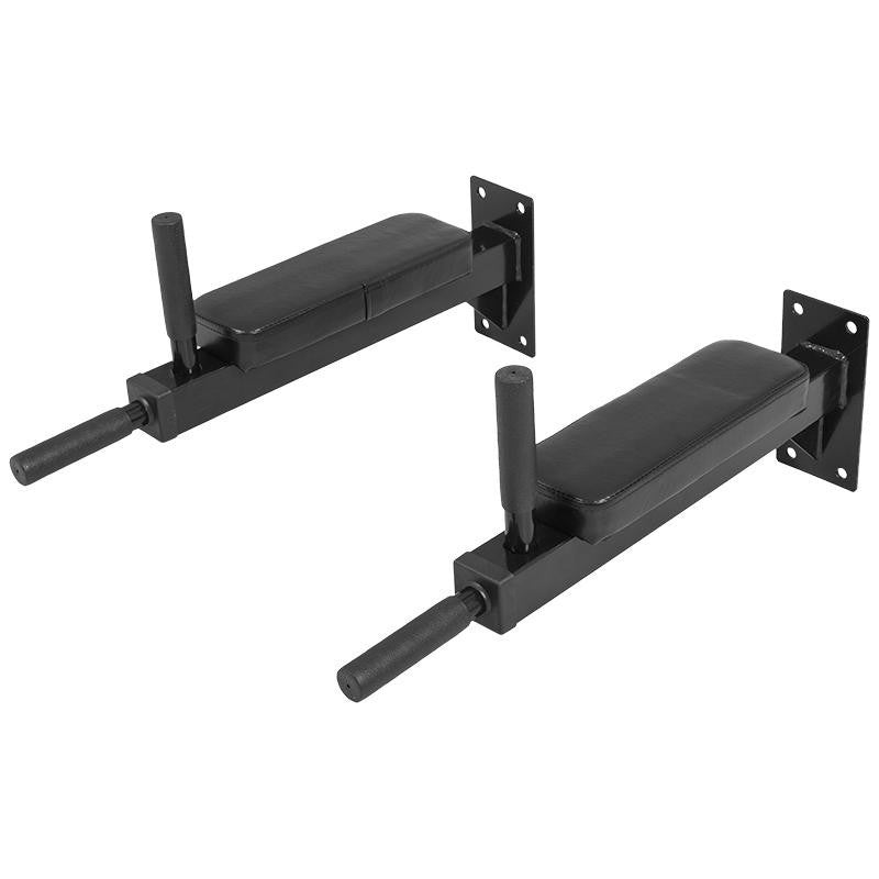 Dippitangot Seinään Pehmusteella 60x10x30cm Teräs Musta 2kpl