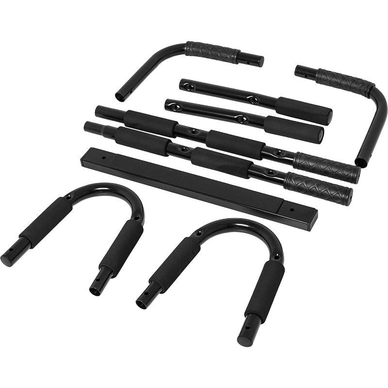 Rekkitanko 5in1 / Leuanvetotanko Oveen Pehmustetut Kahvat Max. 200kg Musta