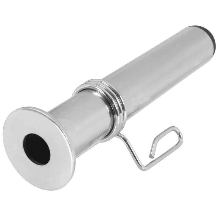 50mm Levytanko Adapteri 30mm Laitteille Jousilukolla 28cm Kromi 2kpl