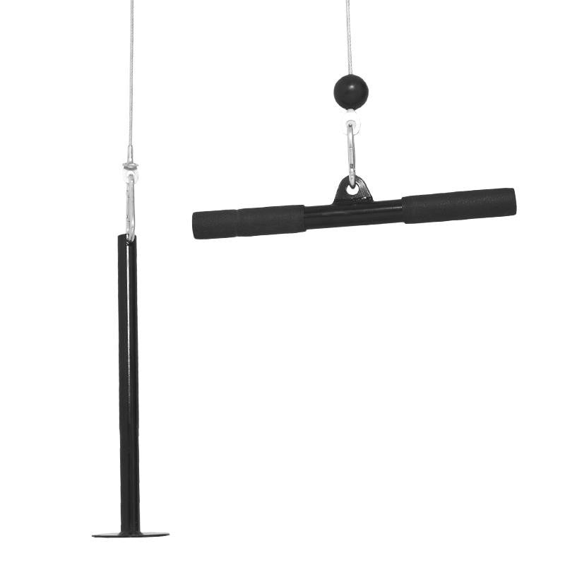 Taljalaite Kattoon Ø 30/31mm Levypainoille, Max. 150kg Musta