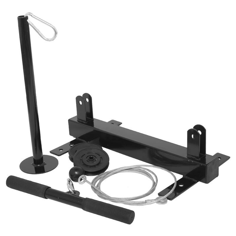 Taljalaite Kattoon Ø 30/31mm Levypainoille, Max. 150kg Musta