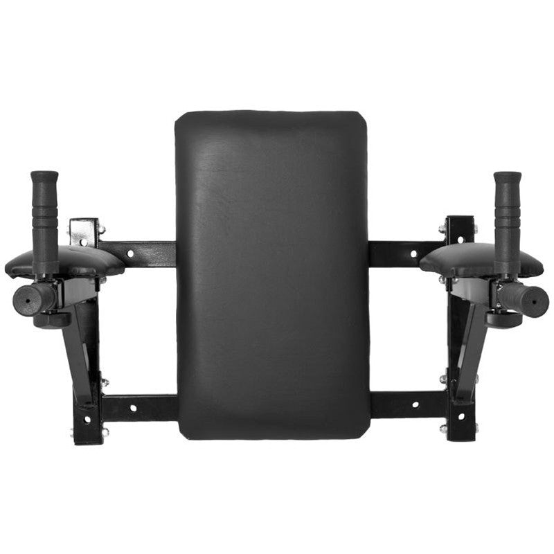 Seinään Kiinnitettävä Dippi- ja Vatsalaite Pehmusteilla 60x69x50cm Musta