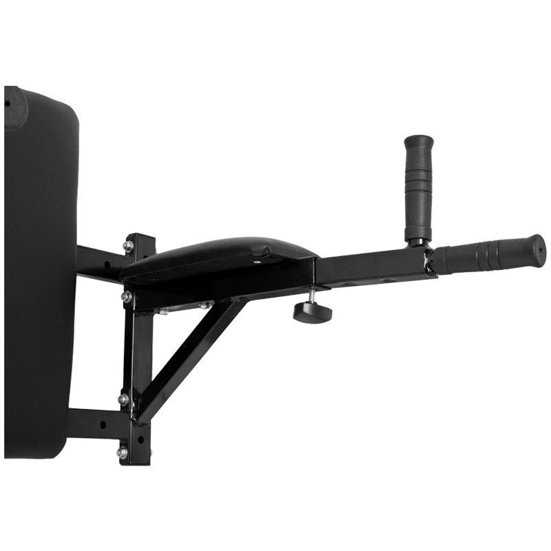 Seinään Kiinnitettävä Dippi- ja Vatsalaite Pehmusteilla 60x69x50cm Musta