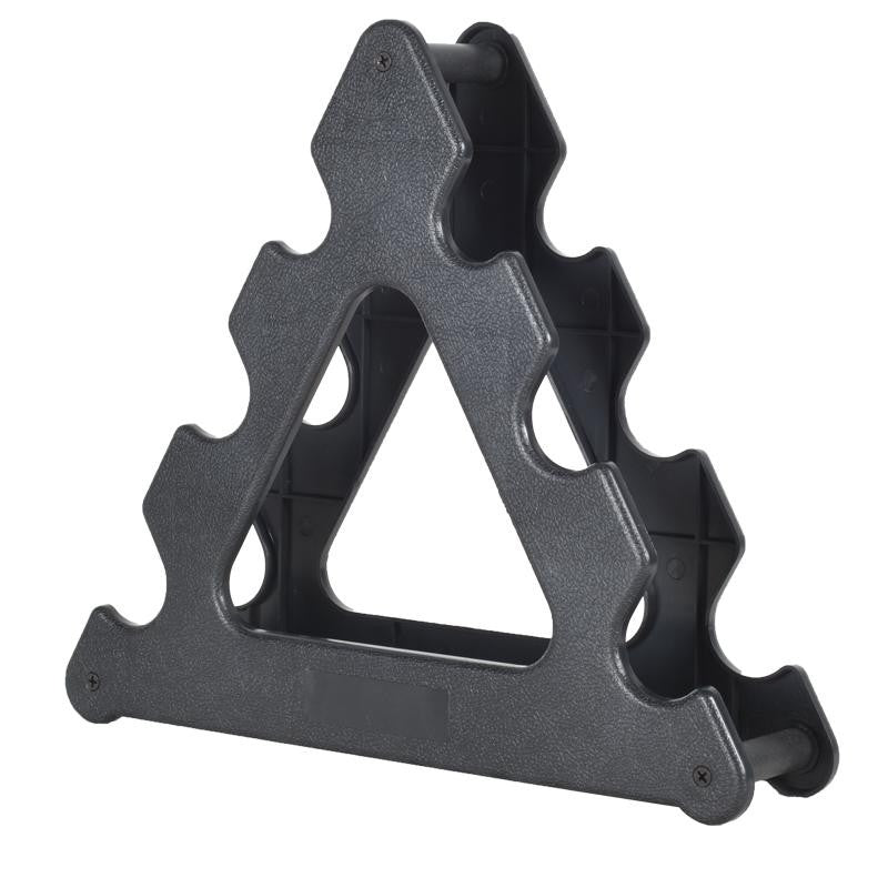 Kolmio Käsipainoteline Aerobic Käsipainoille 30x8x29,5cm Max. 12kg Musta