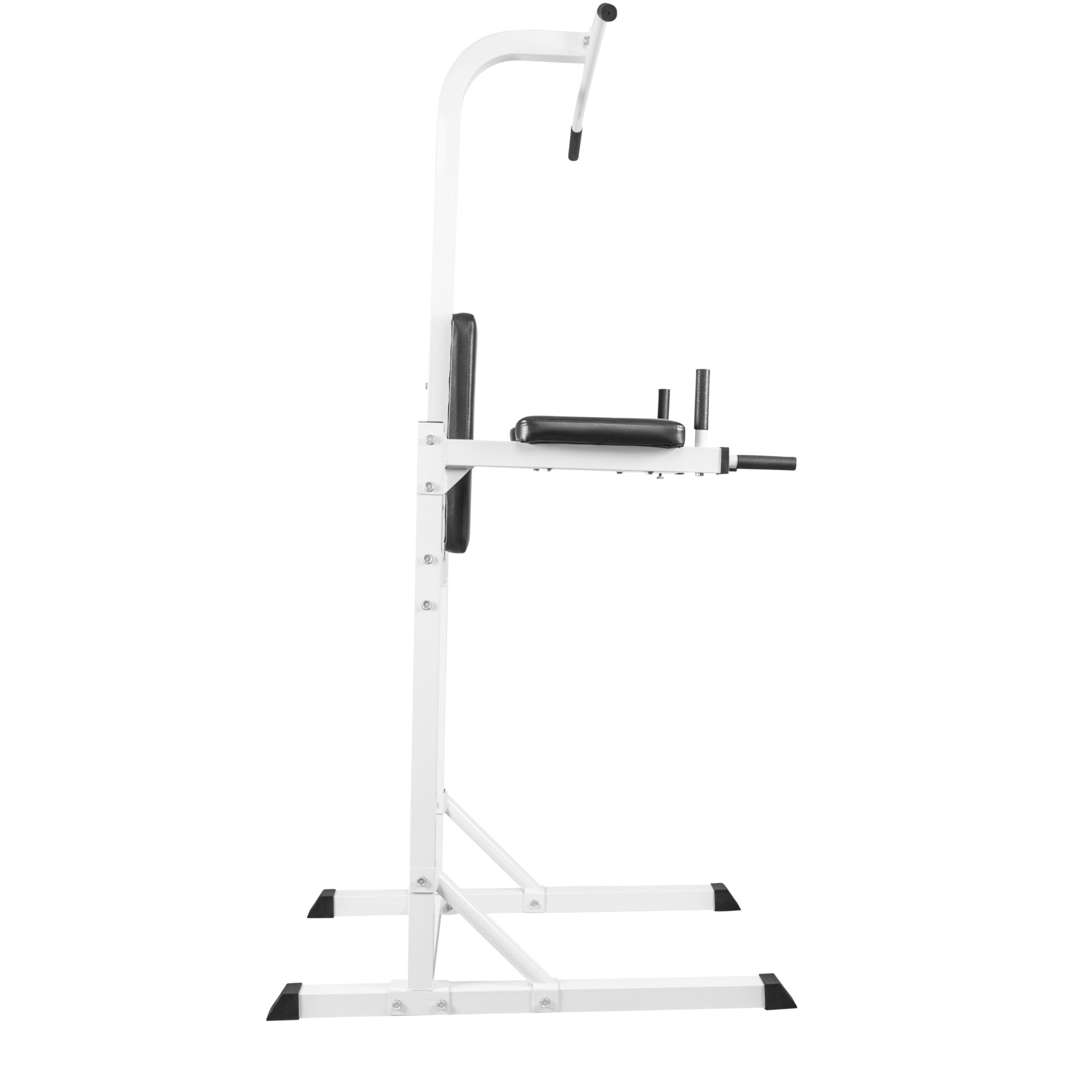 Leuanvetolaite 3in1 / Voimatorni Dippikahvoilla, Leuanvetotangolla Ja Vatsalaitteella Valkoinen