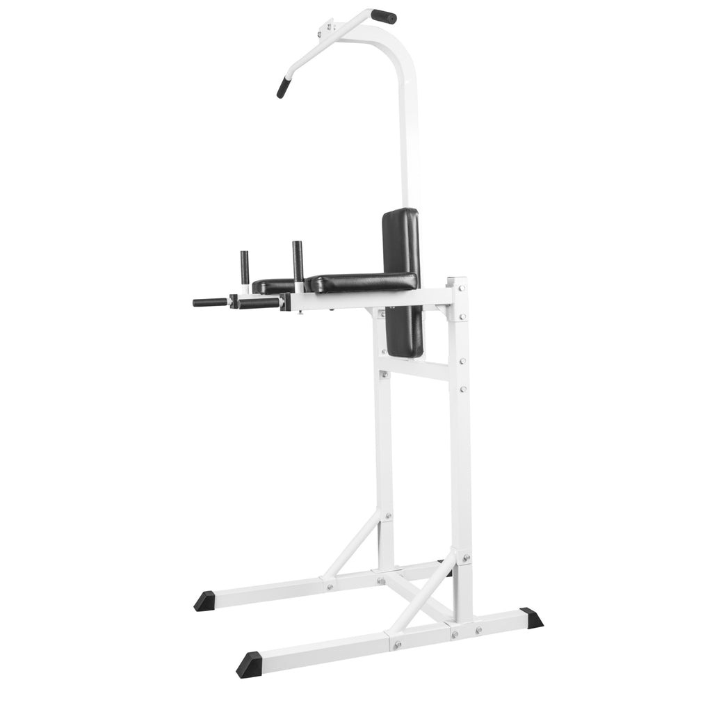 Leuanvetolaite 3in1 / Voimatorni Dippikahvoilla, Leuanvetotangolla Ja Vatsalaitteella Valkoinen