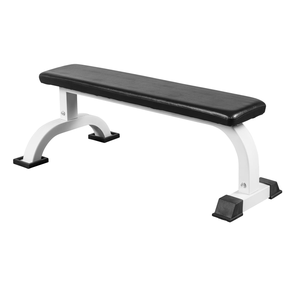 Tasapenkki / Treenipenkki 110x58x40cm Max. 250kg Valkoinen