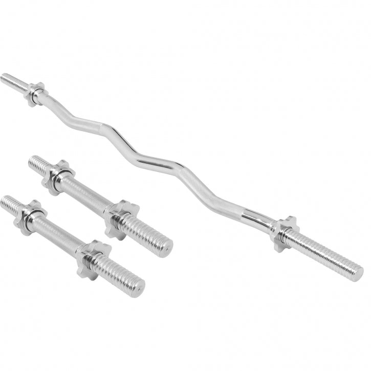 Levytankosarja 70kg / Kumiset Levypainot + EZ Kulmatanko 120cm Ja Käsipainotangot 35cm, Ø 30/31mm