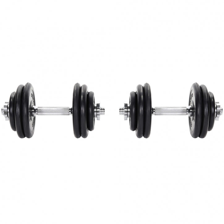 Kuminen Käsipainosetti 30kg Kierrelukoilla 35cm, Ø 30/31mm 2kpl