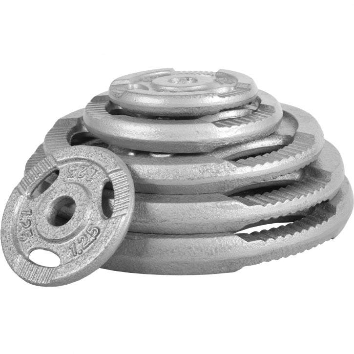 Levytankosarja 70kg / Valurauta Tri Grip Levypainot + EZ Kulmatanko 120cm Ja Käsipainotangot 35cm, Ø 30/31mm